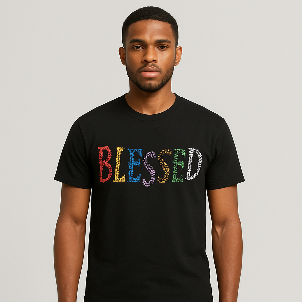 blessed t-shirt rhinestone