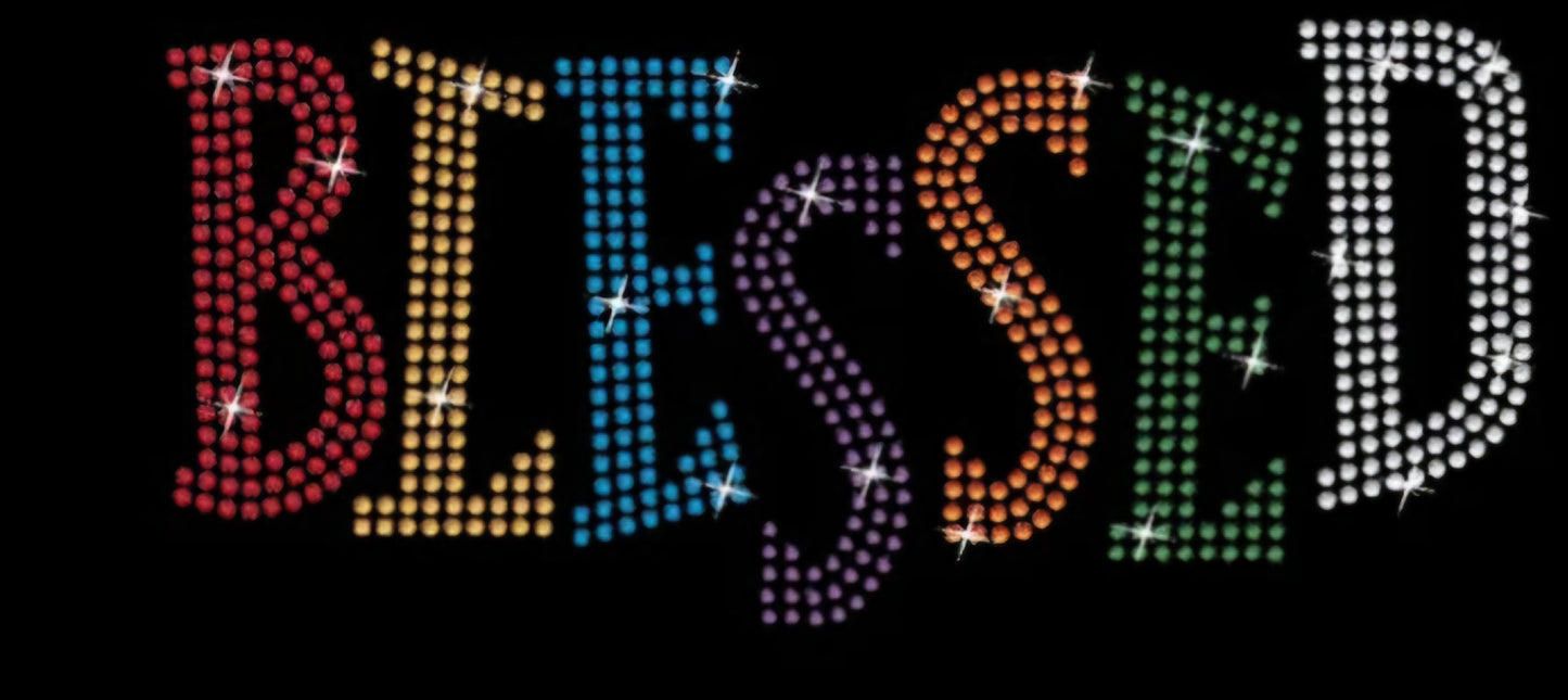 blessed t-shirt rhinestone