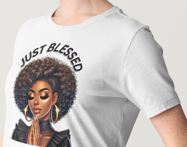 just blessed t shirt