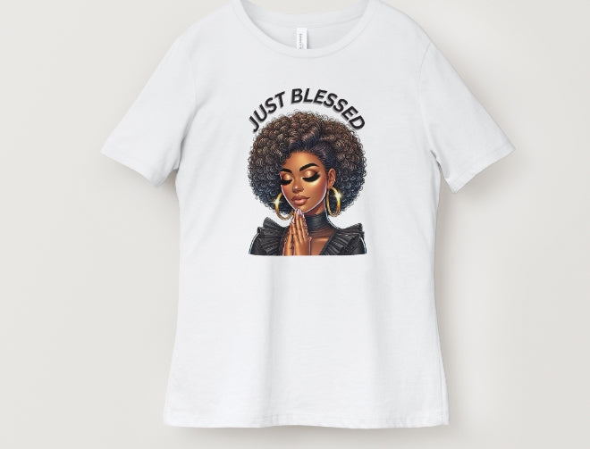 just blessed t shirt