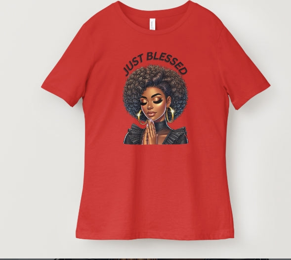 just blessed t shirt