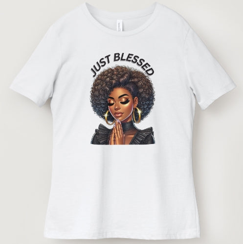 just blessed t shirt