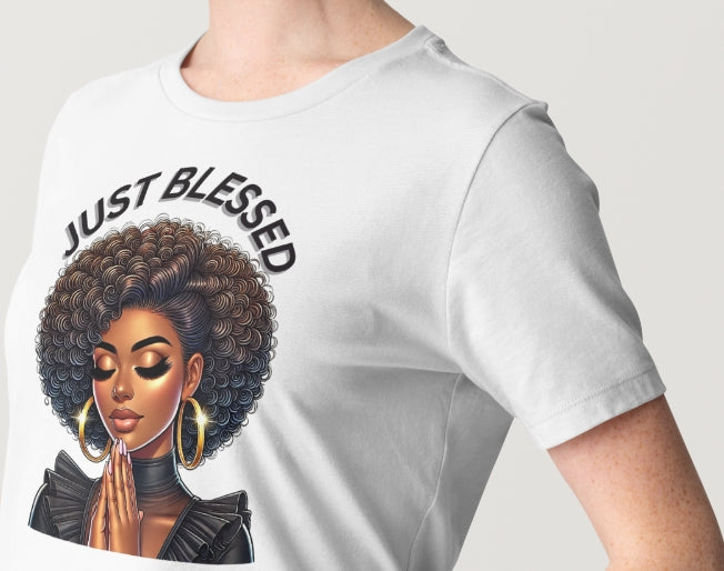 just blessed t shirt