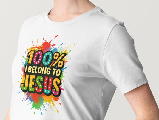 100% i belong to Jesus t shirt